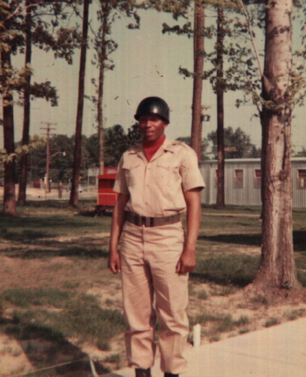 Historical photograph of Justice Perry in military uniform