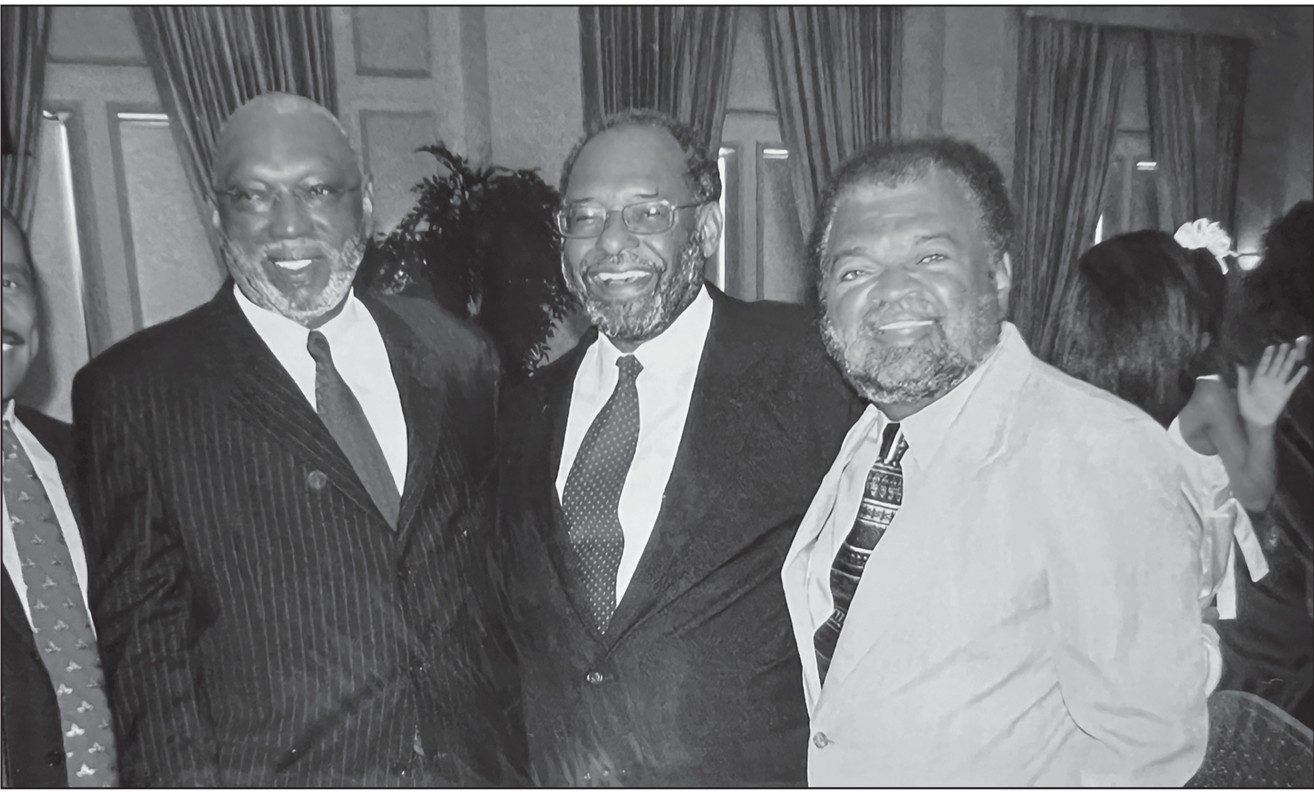 Columbia Law School classmates: Justice Perry with Jerry Langley, Frank Bolden and Ronald Parker