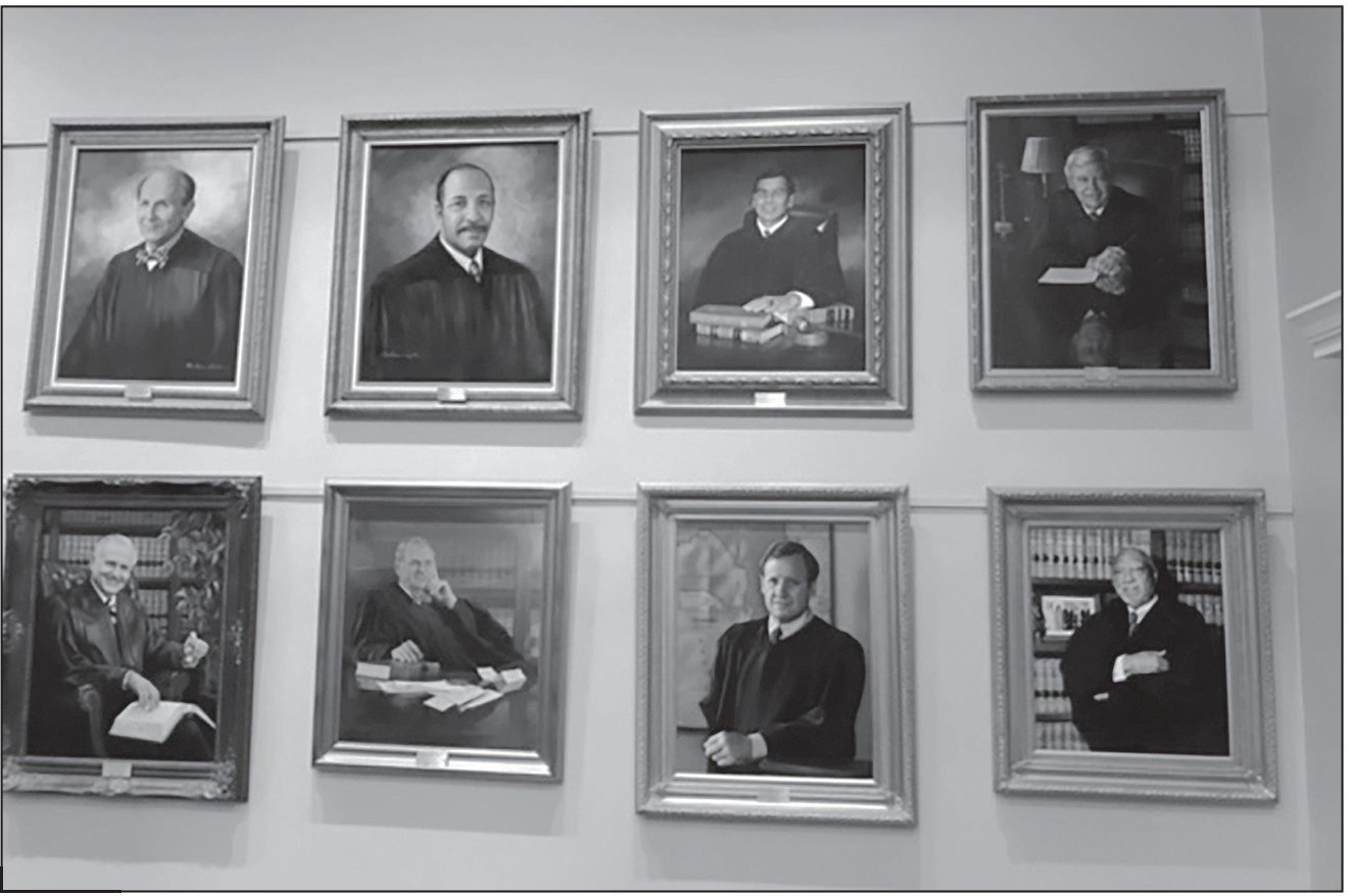 Justice James E.C. Perry, portrait in the Florida Supreme Court